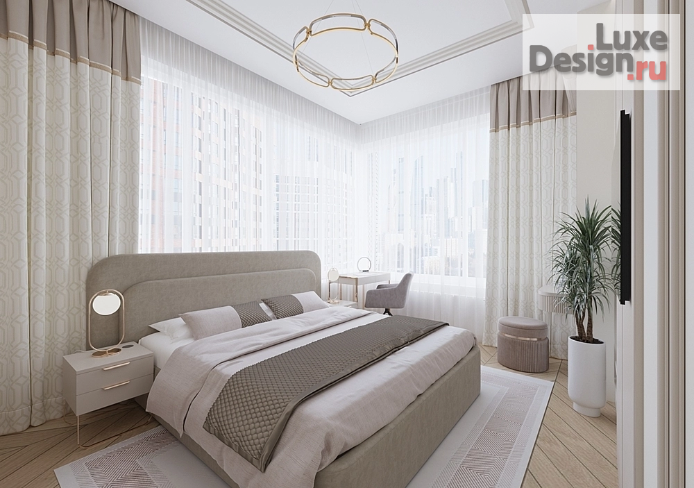 Дизайн интерьера четырехкомнатной квартиры "ЖК "Сердце столицы"" (фото 8)