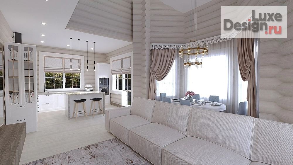 Дизайн интерьера частного дома "Проект деревянного дома в Сергиевом Посаде." (фото 1)