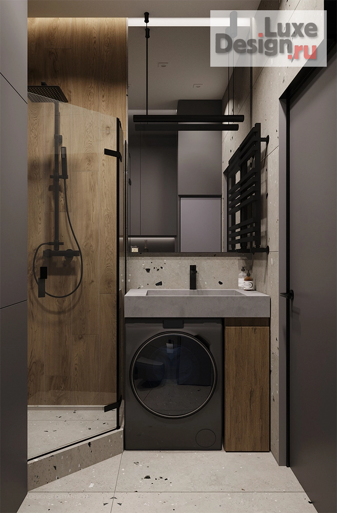 Дизайн интерьера трехкомнатной квартиры "ЖК Lavel-Причальный" (фото 5)