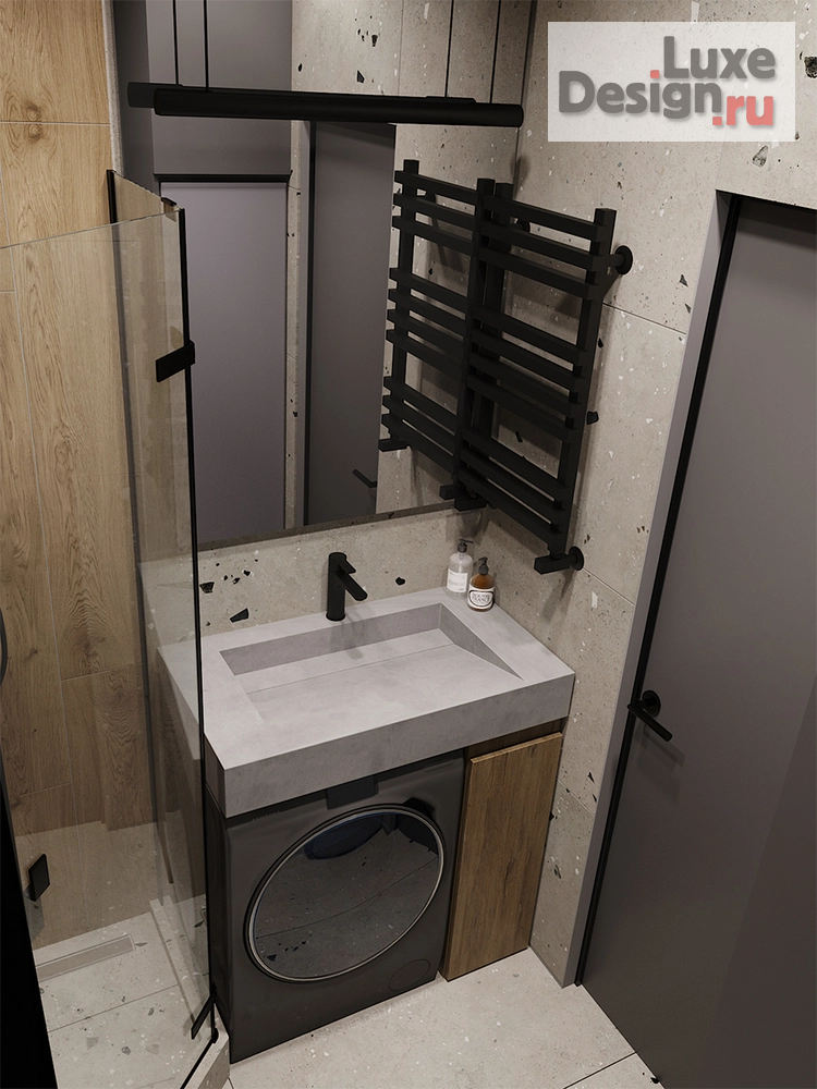 Дизайн интерьера трехкомнатной квартиры "ЖК Lavel-Причальный" (фото 8)