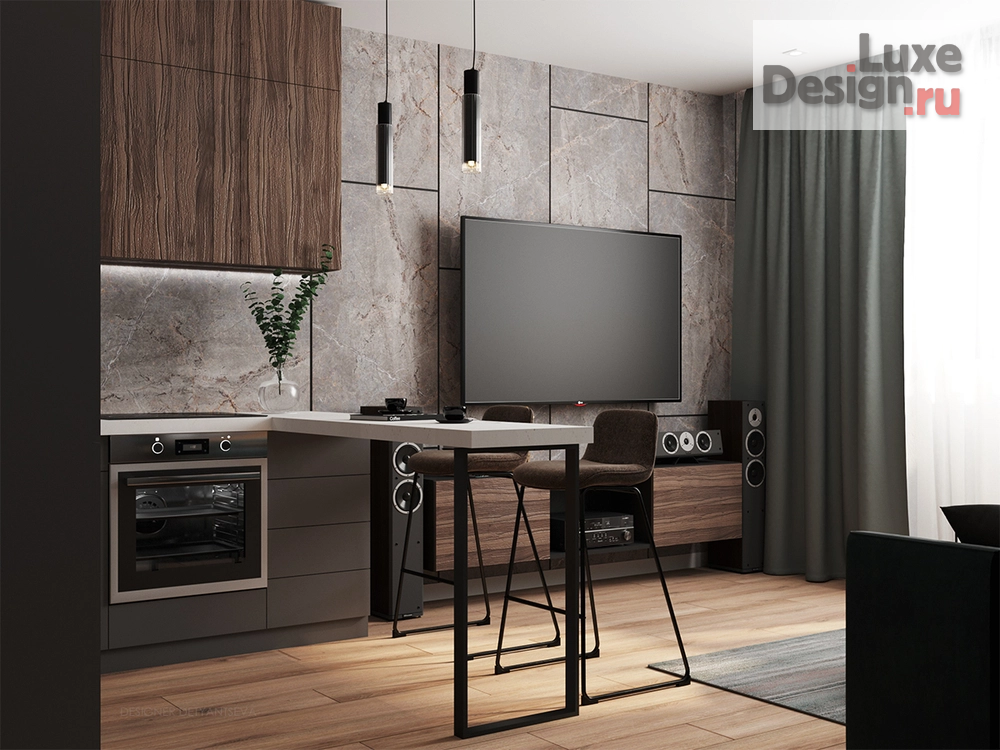 Дизайн интерьера однокомнатной квартиры "Московская обл. г.Реутов" (фото 5)