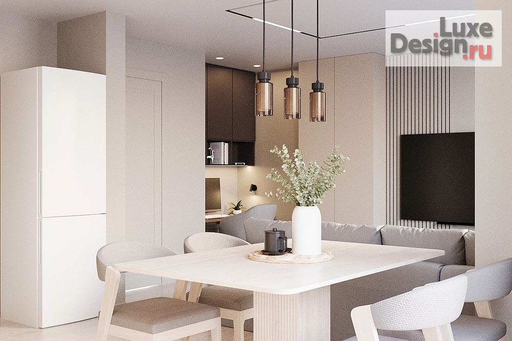 Дизайн интерьера кухни "Кухня-гостиная" (фото 5) от дизайнера Рычкова Камила Дмитриевна Дизайн интерьера кухни "Кухня-гостиная" (фото 5)