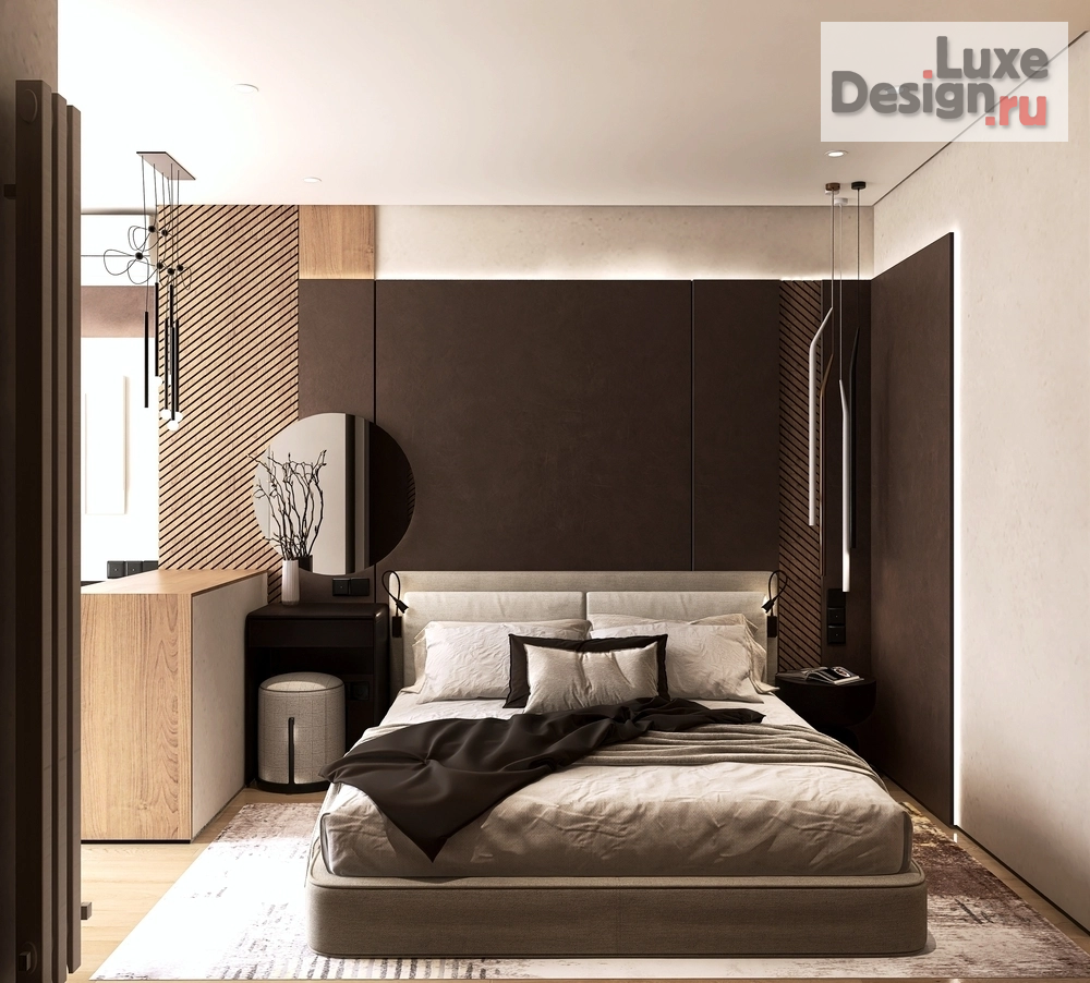 Дизайн интерьера трехкомнатной квартиры "ЖК Солнечный парк, проект "Лаконичная брутальность"" (фото 3)