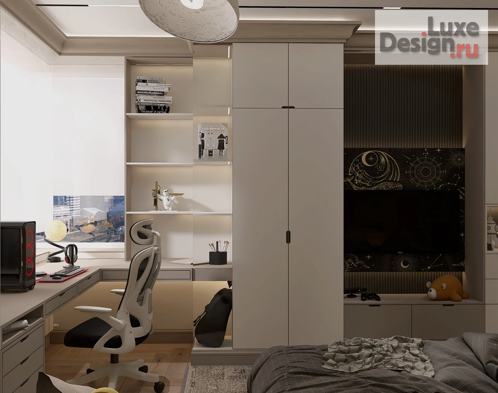 Дизайн интерьера трехкомнатной квартиры "ЖК Солнечный парк, проект "Гармония"" (фото 8)