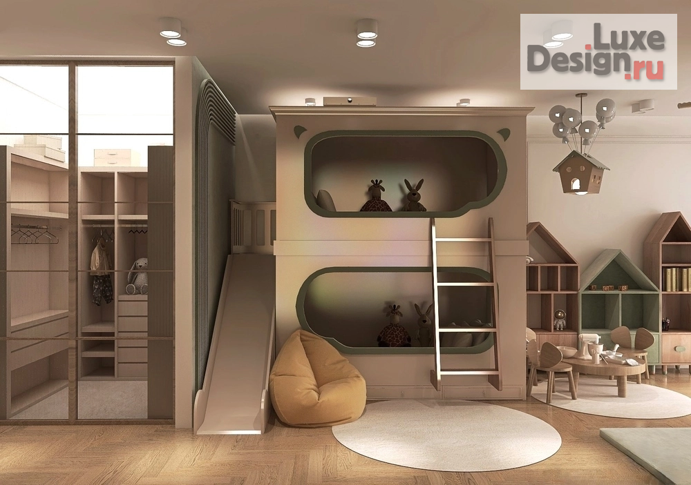 Дизайн интерьера трехкомнатной квартиры "ЖК Лесная сказка, проект "Безмятежность"" (фото 6)