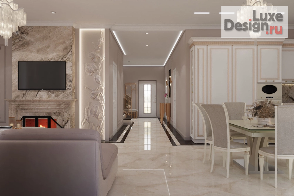 Дизайн интерьера частного дома "Дом Москва" (фото 13)