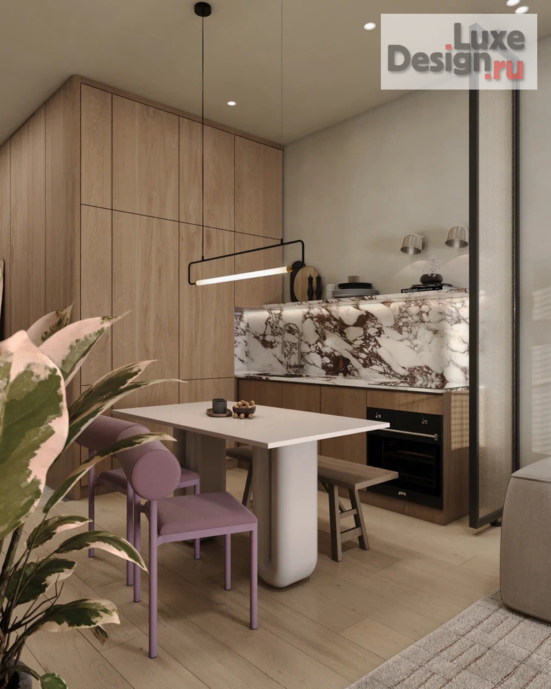 Дизайн интерьера двухкомнатной квартиры "ЖК Hide, урбанистический лофт в центре Москвы " (фото 3)