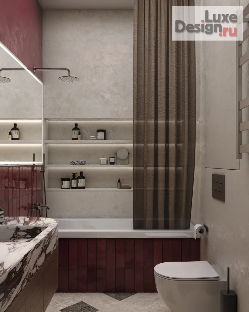 Дизайн интерьера двухкомнатной квартиры "ЖК Hide, урбанистический лофт в центре Москвы " (фото 9)