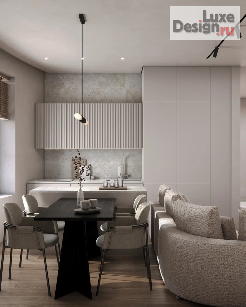 Дизайн интерьера трехкомнатной квартиры "ЖК Level, Нагатинская " (фото 1)