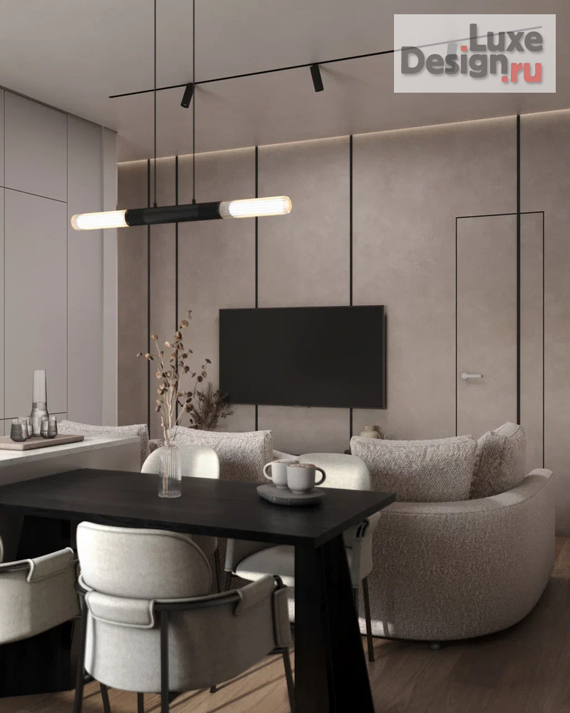 Дизайн интерьера трехкомнатной квартиры "ЖК Level, Нагатинская " (фото 3)