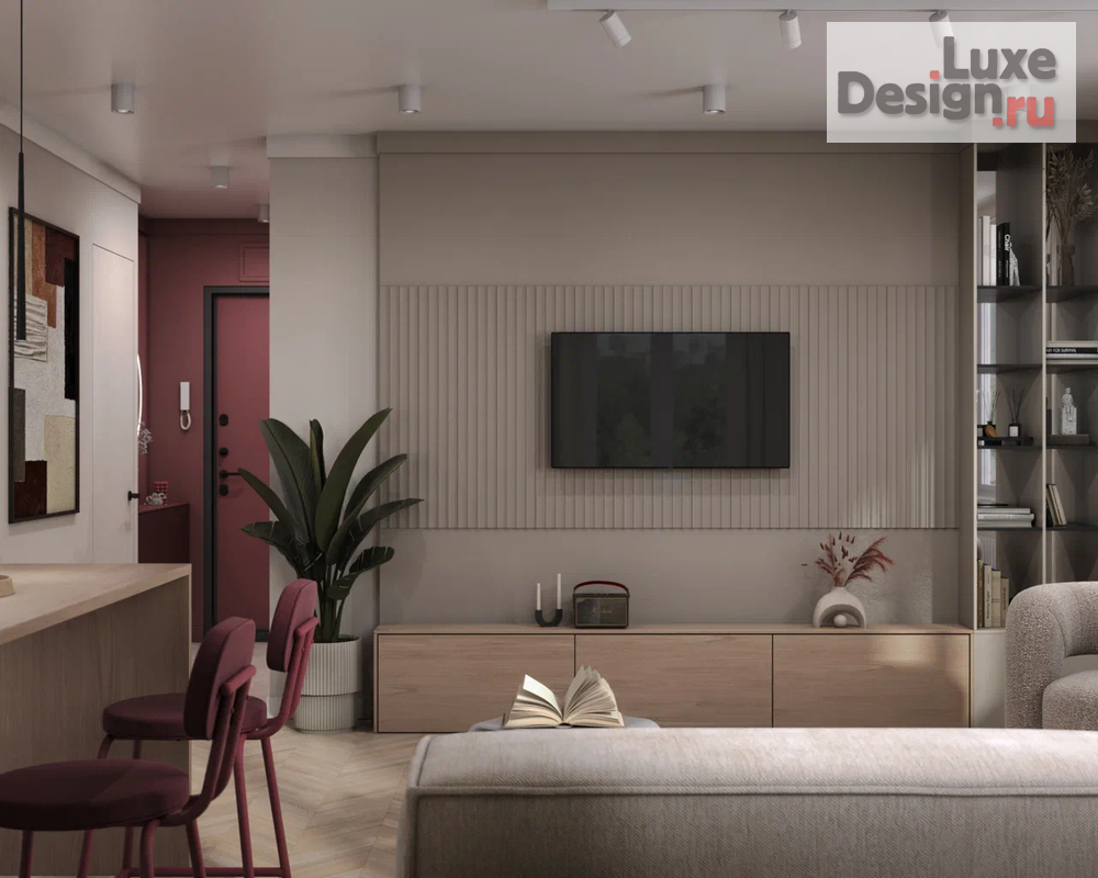 Дизайн интерьера двухкомнатной квартиры "ЖК Одинбург" (фото 6)