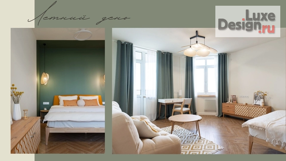 Дизайн интерьера однокомнатной квартиры "Летний день" (фото 3)