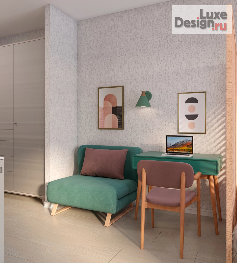 Дизайн интерьера квартиры студии "Проект Color Circles" (фото 2)