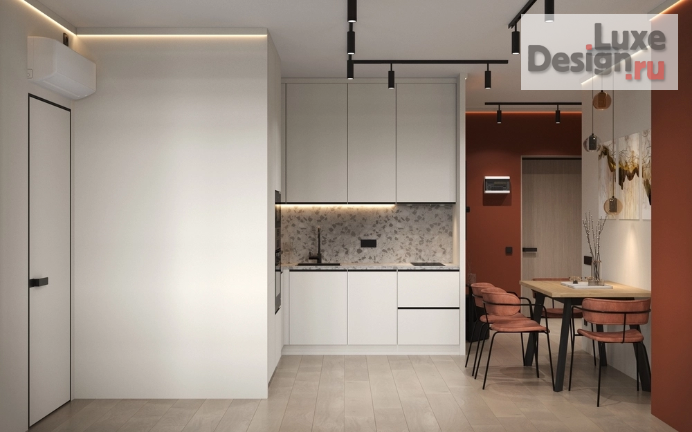 Дизайн интерьера двухкомнатной квартиры "Грандо" (фото 1)