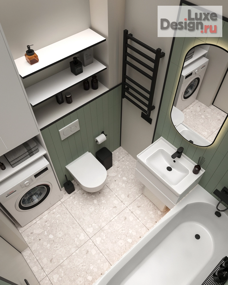 Дизайн интерьера двухкомнатной квартиры "Грандо" (фото 6)