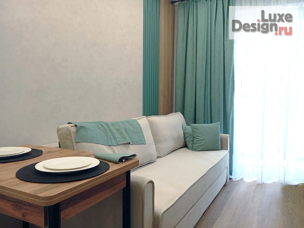 Дизайн интерьера однокомнатной квартиры "Сакура парк" (фото 3)