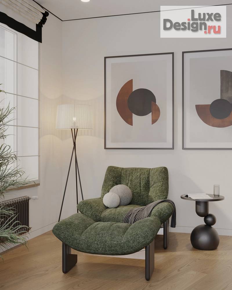 Дизайн интерьера двухкомнатной квартиры "2-х комнатная квартира, 65 кв.м. в ЖК "Октябрьское поле"" (фото 6)