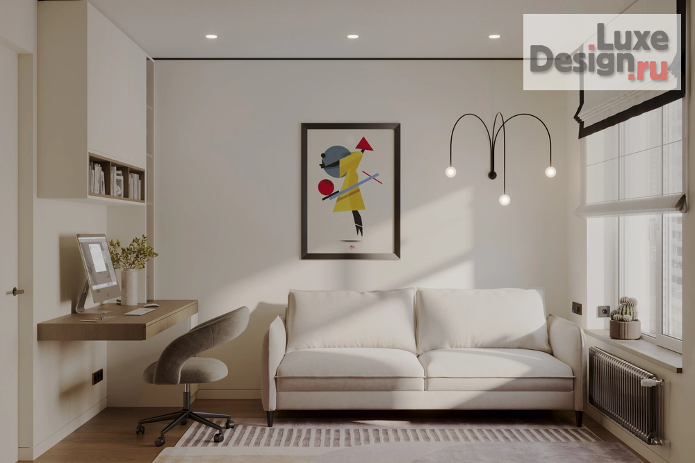 Дизайн интерьера двухкомнатной квартиры "2-х комнатная квартира, 65 кв.м. в ЖК "Октябрьское поле"" (фото 10)