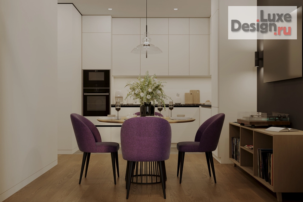 Дизайн интерьера двухкомнатной квартиры "2-х комнатная квартира, 65 кв.м. в ЖК "Октябрьское поле"" (фото 5)