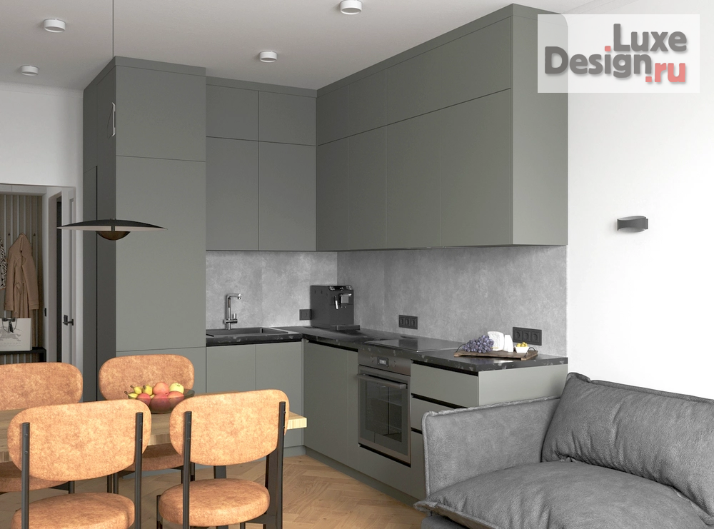 Дизайн интерьера двухкомнатной квартиры "2-х комнатная квартира ЖК "Большое Путилково"" (фото 9) от дизайнера Иванова Ольга Степановна Дизайн интерьера двухкомнатной квартиры "2-х комнатная квартира ЖК "Большое Путилково"" (фото 9)