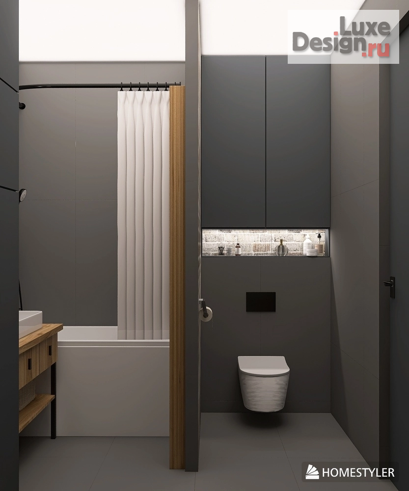 Дизайн интерьера трехкомнатной квартиры "Трехкомнатная квартира для молодого человека" (фото 9)