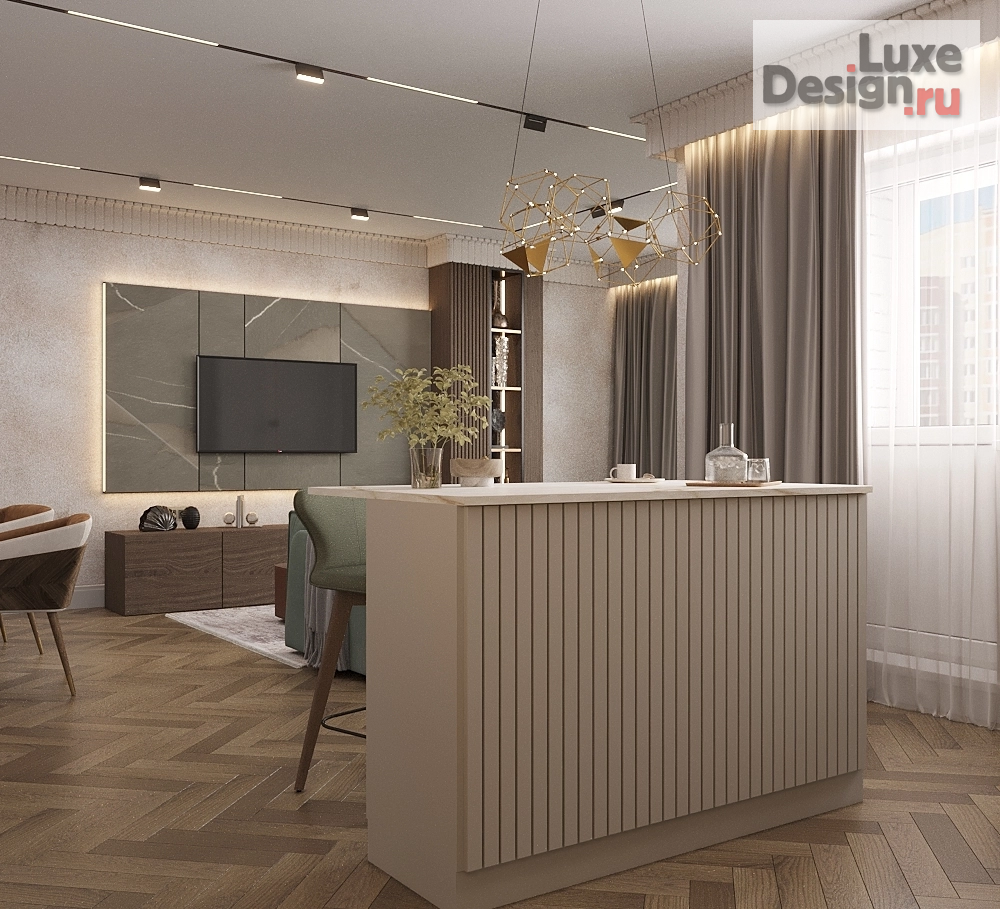 Дизайн интерьера трехкомнатной квартиры "ЖК Родники" (фото 6)