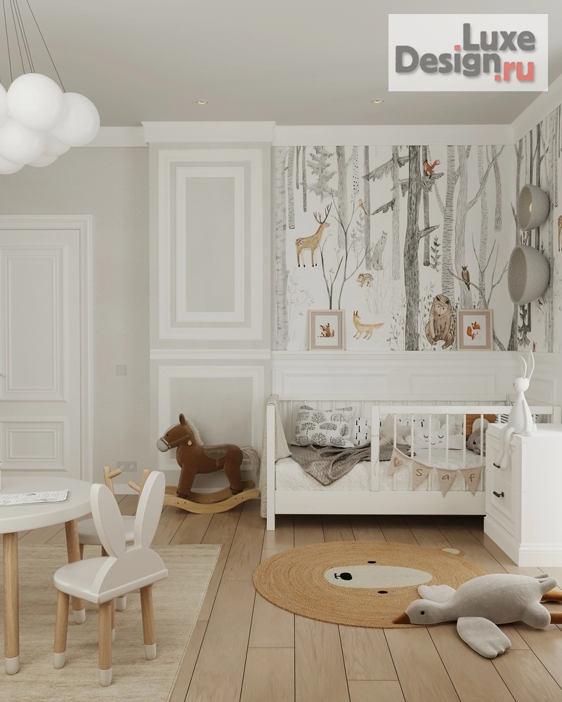 Дизайн интерьера комнаты "детская комната ЖК "Лесная сказка"" (фото 8) от дизайнера Завьялова Анастасия Алексеевна Дизайн интерьера комнаты "детская комната ЖК "Лесная сказка"" (фото 8)