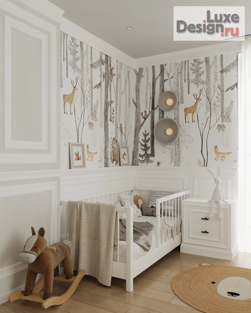 Дизайн интерьера комнаты "детская комната ЖК "Лесная сказка"" (фото 5) от дизайнера Завьялова Анастасия Алексеевна Дизайн интерьера комнаты "детская комната ЖК "Лесная сказка"" (фото 5)