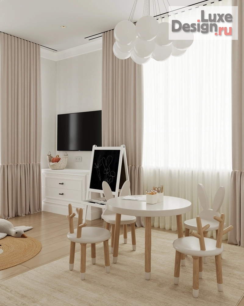 Дизайн интерьера комнаты "детская комната ЖК "Лесная сказка"" (фото 6) от дизайнера Завьялова Анастасия Алексеевна Дизайн интерьера комнаты "детская комната ЖК "Лесная сказка"" (фото 6)