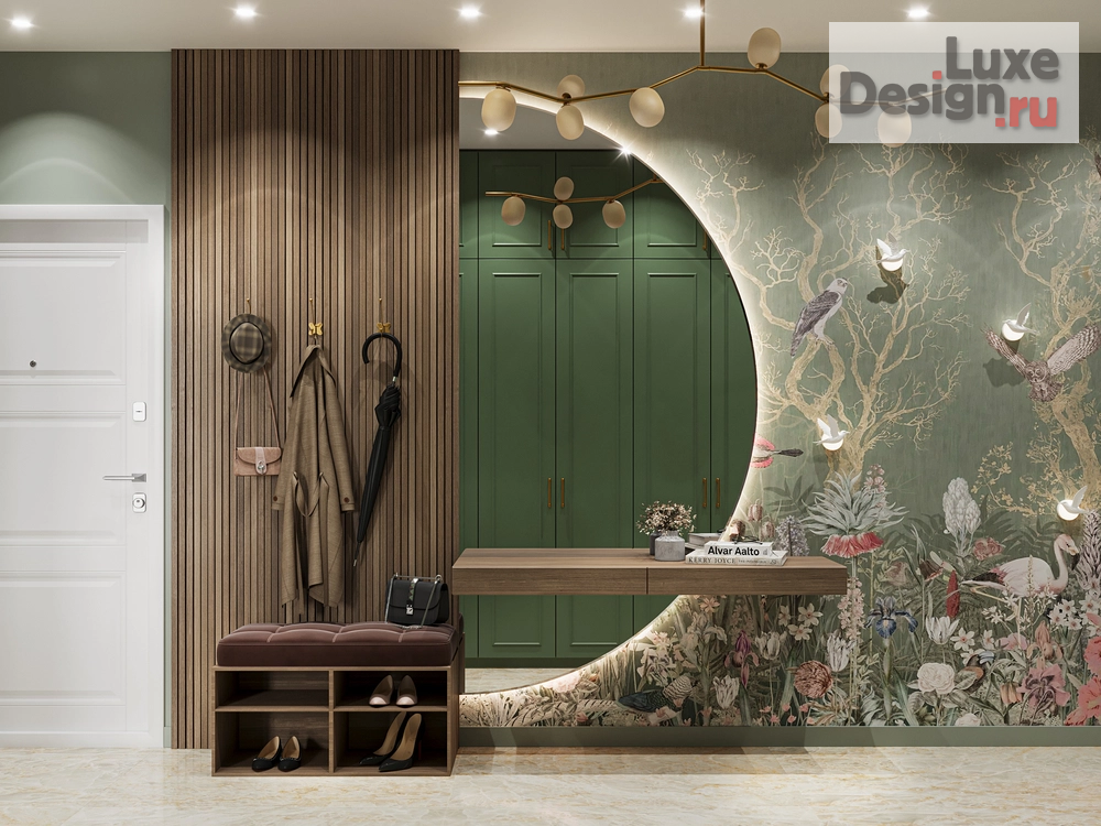 Дизайн интерьера двухкомнатной квартиры "Райские сады" (фото 1)