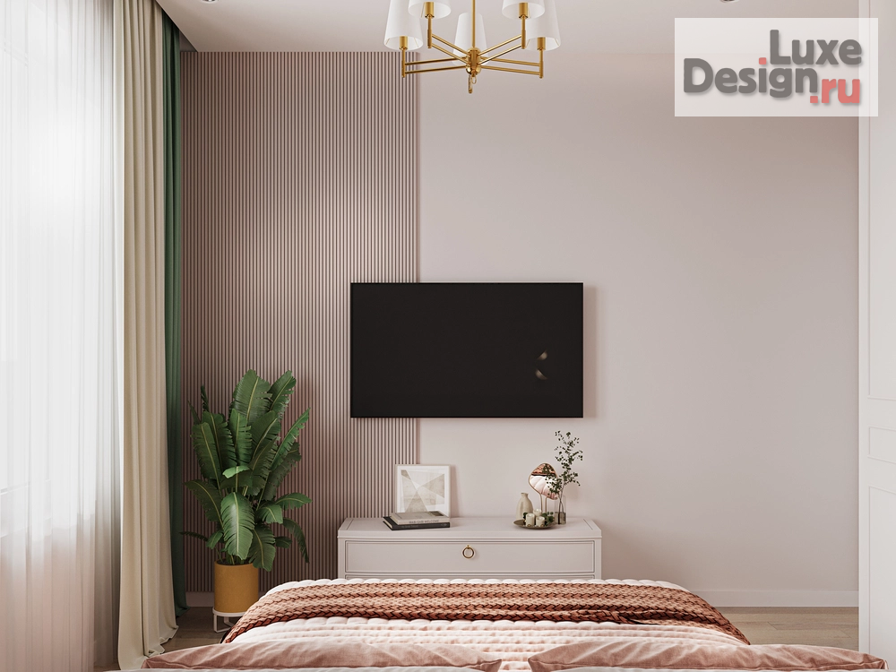 Дизайн интерьера двухкомнатной квартиры "Райские сады" (фото 13)