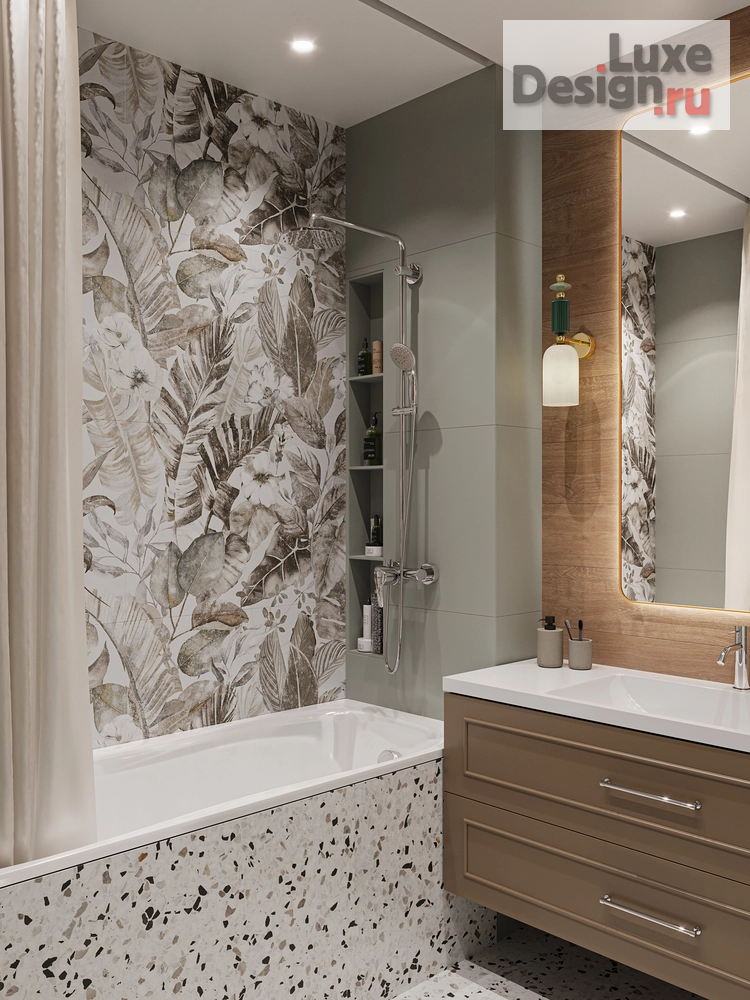 Дизайн интерьера двухкомнатной квартиры "Райские сады" (фото 18)