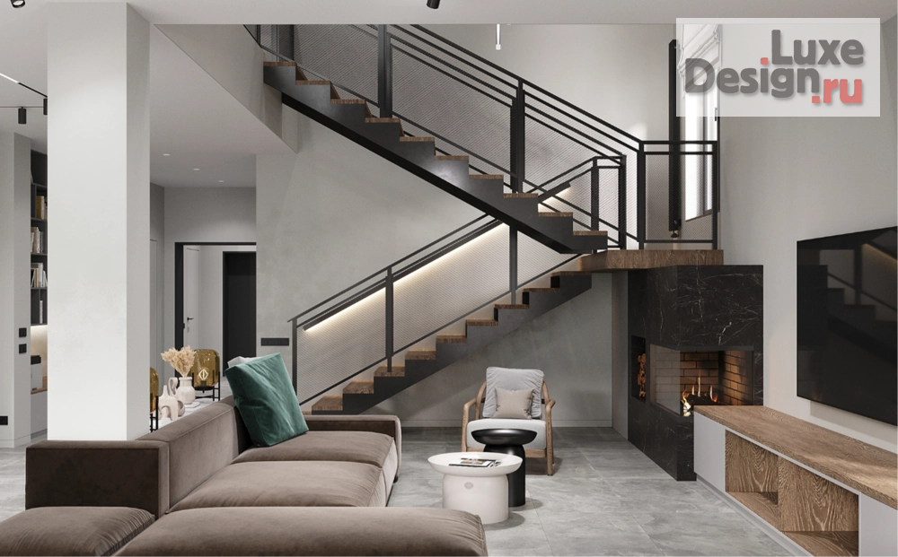 Дизайн интерьера загородного дома "Повадино" (фото 4) от дизайнера Монахова Анна Михайловна Дизайн интерьера загородного дома "Повадино" (фото 4)