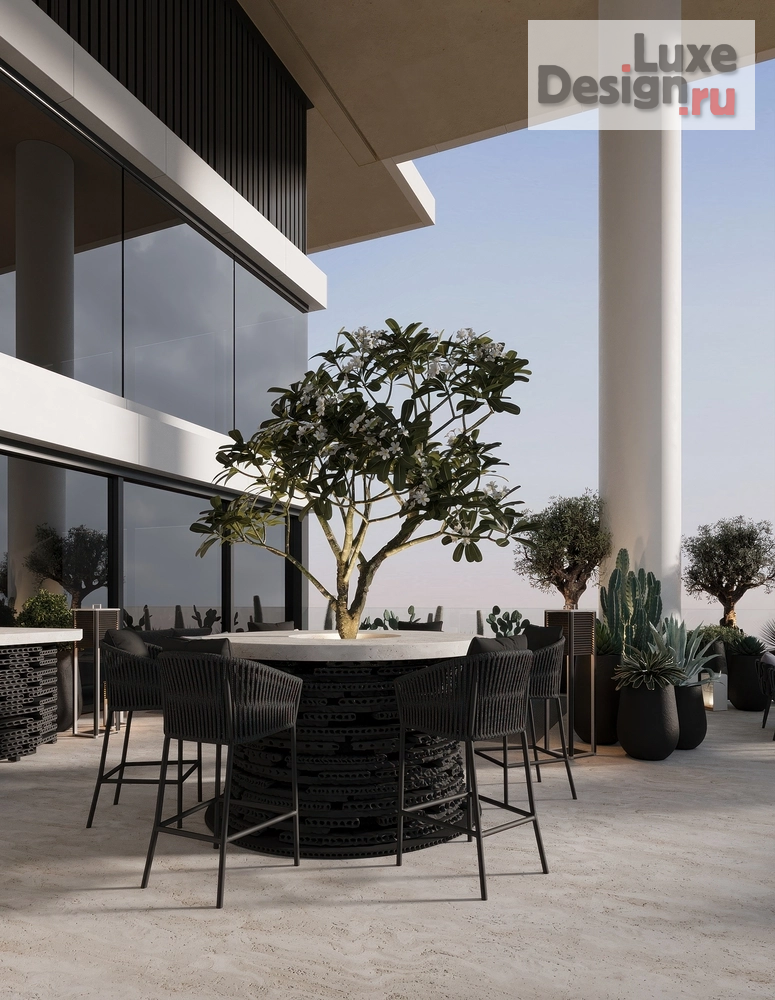 Ландшафтный дизайн "Omniyat One at Palm (Дубай)" (фото 2) от дизайнера Монахова Анна Михайловна Ландшафтный дизайн "Omniyat One at Palm (Дубай)" (фото 2)