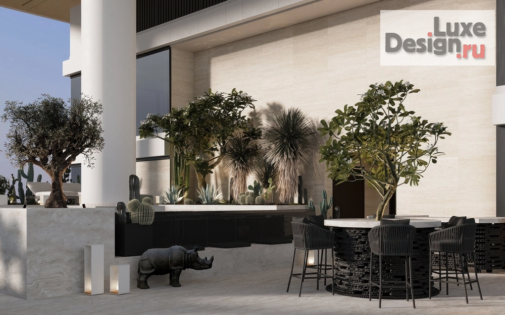 Ландшафтный дизайн "Omniyat One at Palm (Дубай)" (фото 3) от дизайнера Монахова Анна Михайловна Ландшафтный дизайн "Omniyat One at Palm (Дубай)" (фото 3)