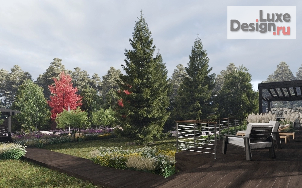 Ландшафтный дизайн "Михайловское" (фото 13)