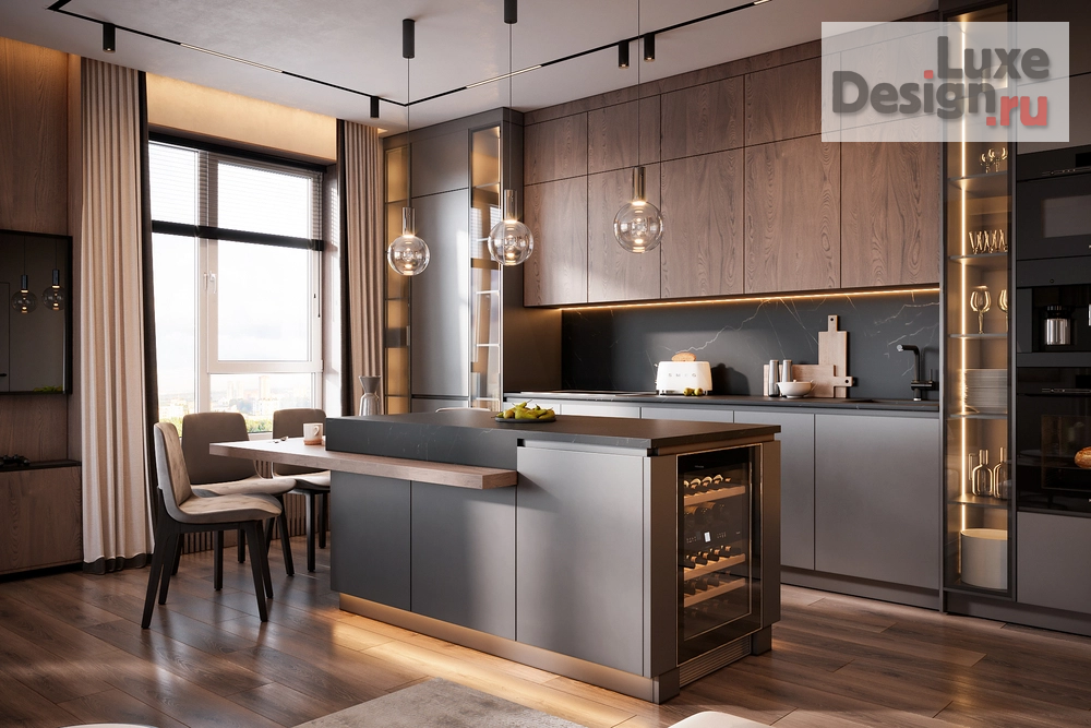 Дизайн интерьера четырехкомнатной квартиры "Квартира в ЖК Ньютон, г. Челябинск" (фото 6)