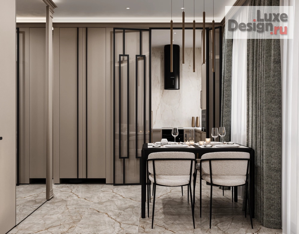 Дизайн интерьера квартиры "Двухкомнатная квартира 44м2" (фото 8)