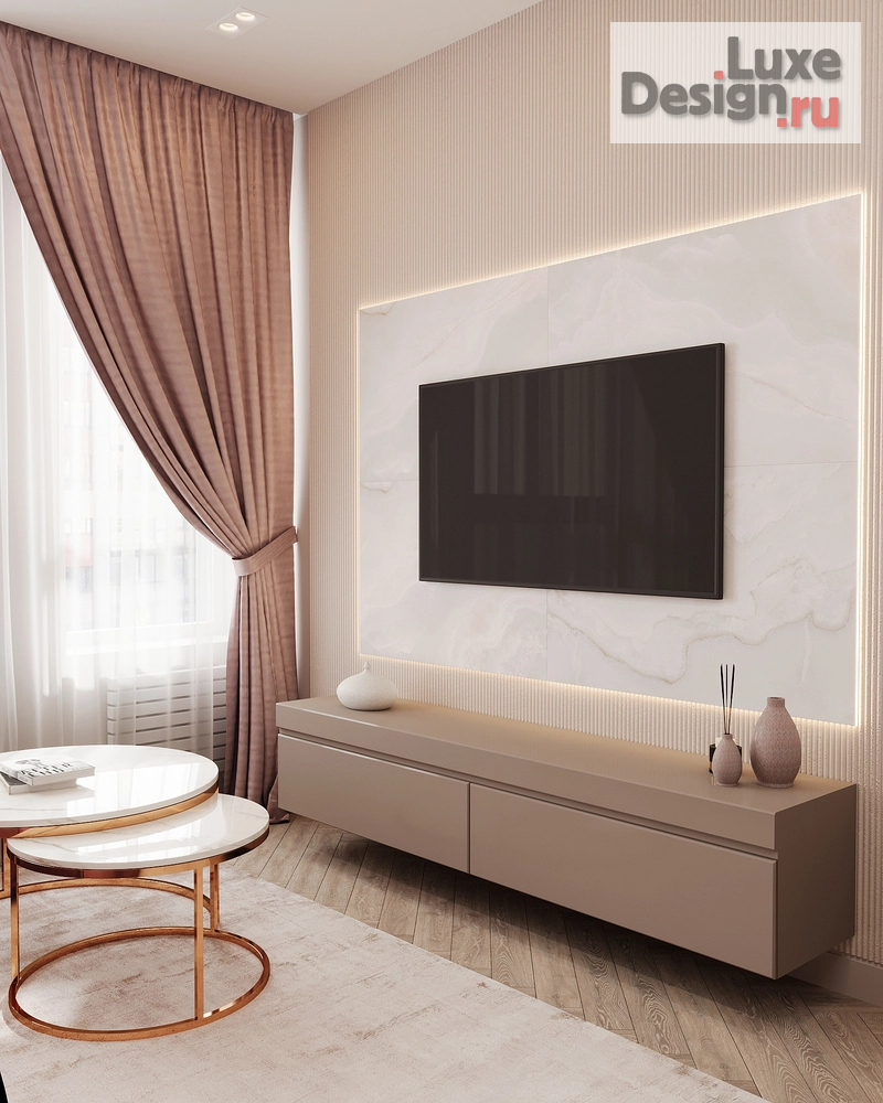 Дизайн интерьера двухкомнатной квартиры "Современная роскошь, Новая Москва" (фото 10)