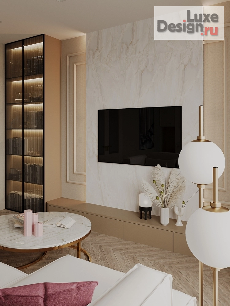 Дизайн интерьера двухкомнатной квартиры "Современная классика ЖК "Ривер Парк", Москва" (фото 9)