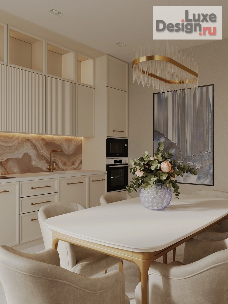 Дизайн интерьера двухкомнатной квартиры "Современная классика ЖК "Ривер Парк", Москва" (фото 10)