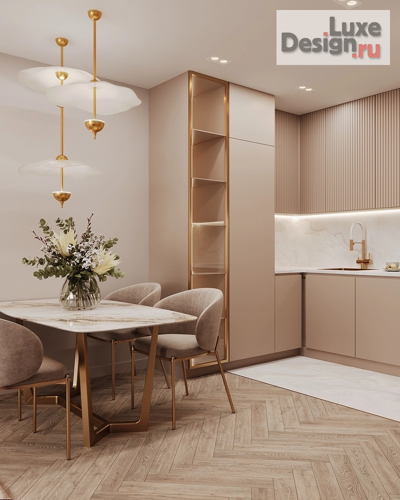 Дизайн интерьера двухкомнатной квартиры "Современная роскошь, Новая Москва" (фото 1) от дизайнера Ушакова Юлия Валерьевна Дизайн интерьера двухкомнатной квартиры "Современная роскошь, Новая Москва" (фото 1)