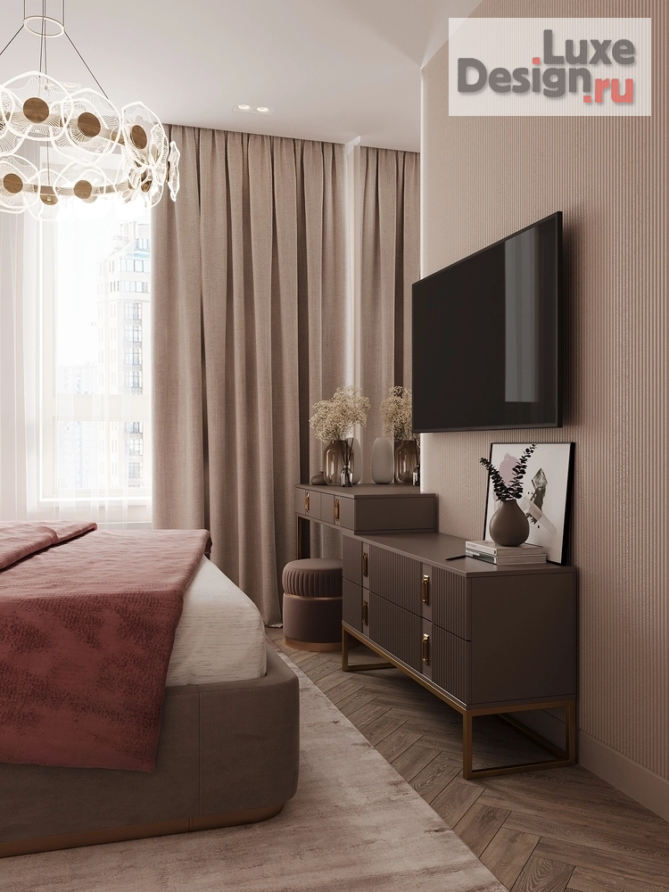 Дизайн интерьера двухкомнатной квартиры "Спальня "Светлячки"" (фото 6)