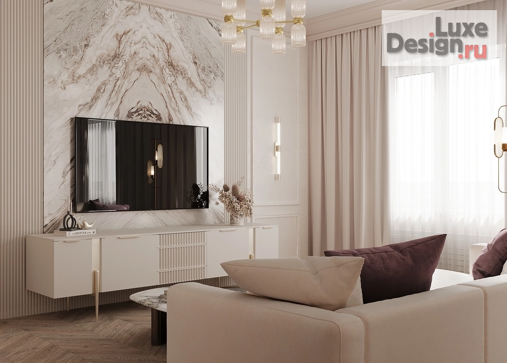 Дизайн интерьера трехкомнатной квартиры "ЖК "Настоящее", Москва" (фото 1)