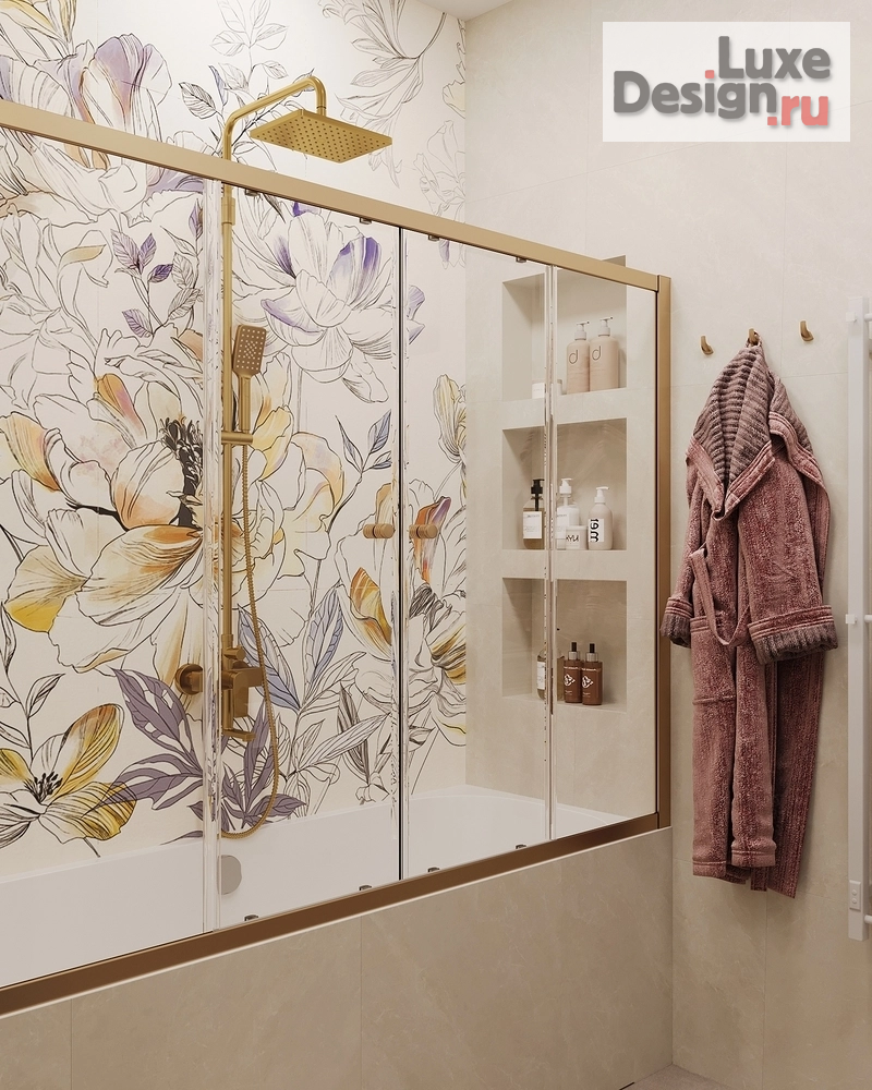 Дизайн интерьера двухкомнатной квартиры "Ванная комната ЖК "Ривер Парк", Москва" (фото 6)