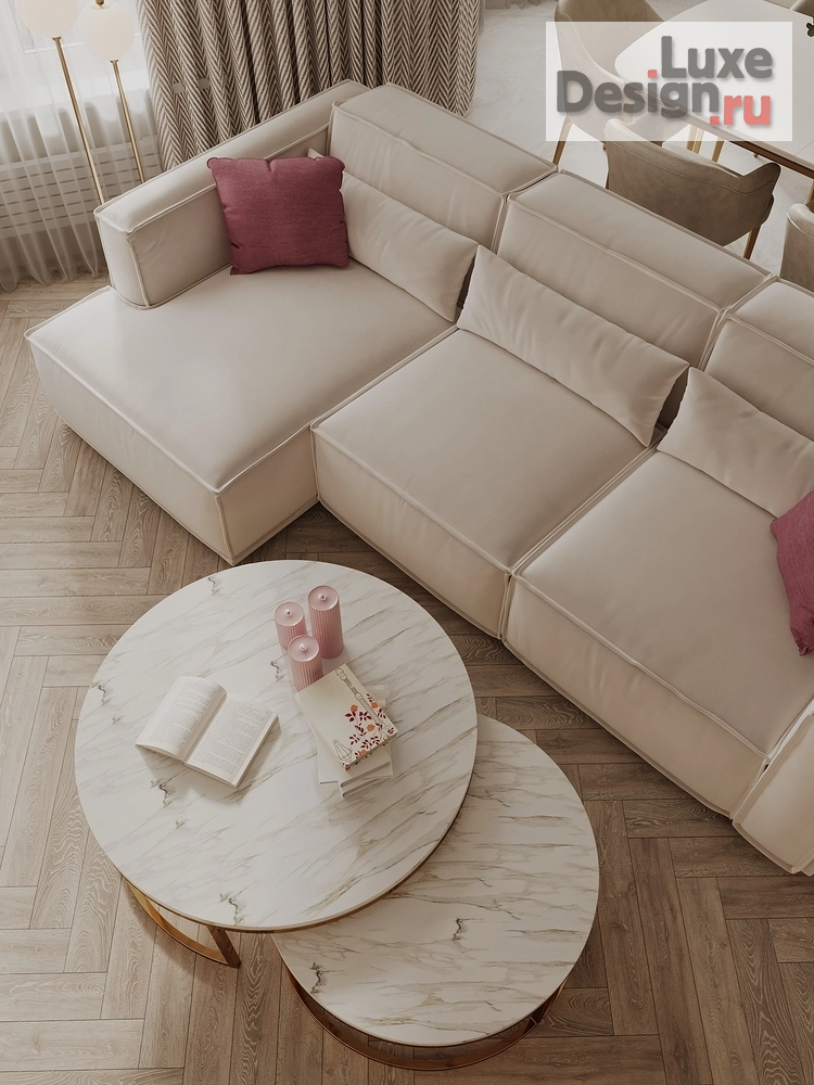 Дизайн интерьера двухкомнатной квартиры "Современная классика ЖК "Ривер Парк", Москва" (фото 5)