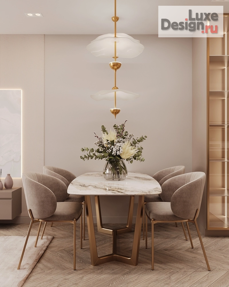 Дизайн интерьера двухкомнатной квартиры "Современная роскошь, Новая Москва" (фото 3) от дизайнера Ушакова Юлия Валерьевна Дизайн интерьера двухкомнатной квартиры "Современная роскошь, Новая Москва" (фото 3)