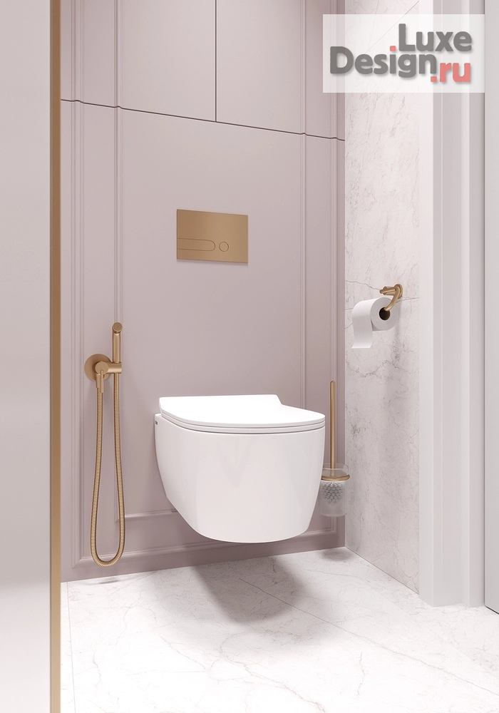 Дизайн интерьера трехкомнатной квартиры "Ванная комната из проекта в ЖК "Мосфильмовский"" (фото 4)