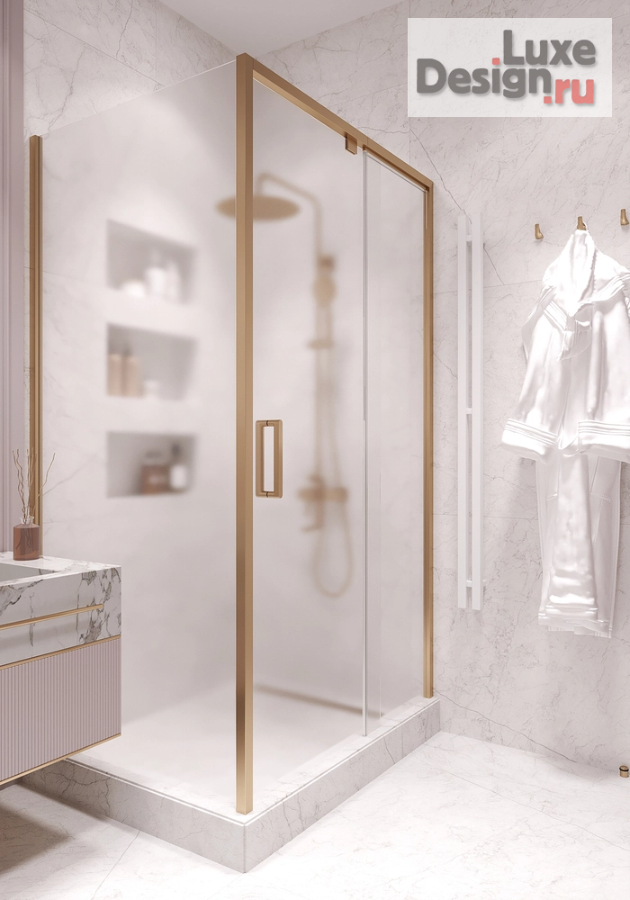 Дизайн интерьера трехкомнатной квартиры "Ванная комната из проекта в ЖК "Мосфильмовский"" (фото 5)