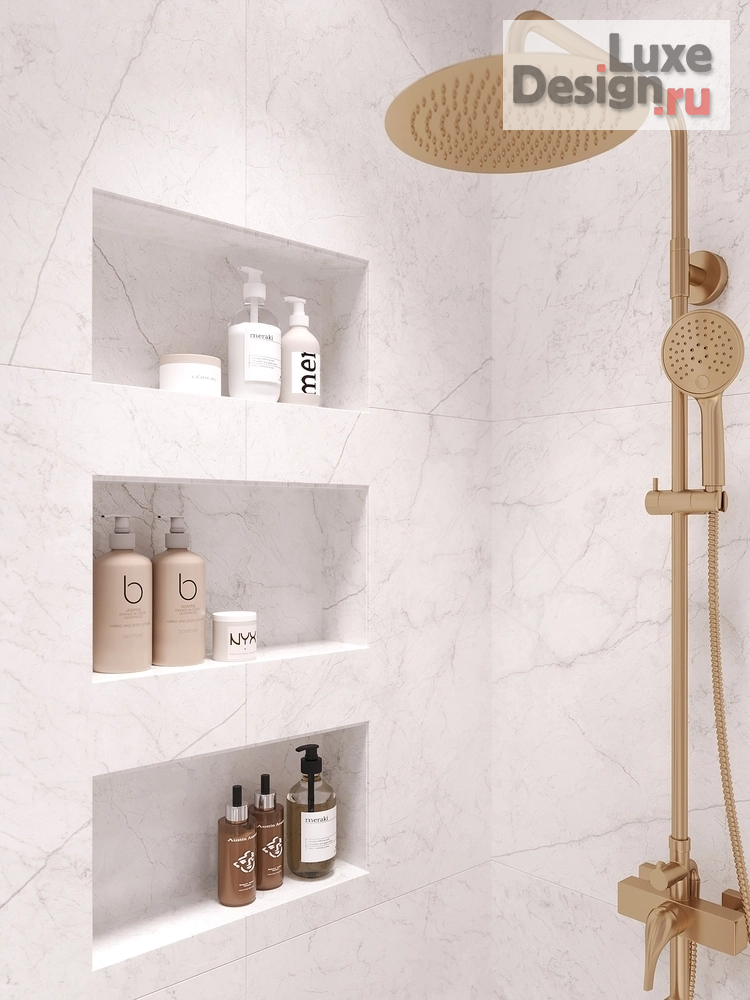 Дизайн интерьера трехкомнатной квартиры "Ванная комната из проекта в ЖК "Мосфильмовский"" (фото 7)